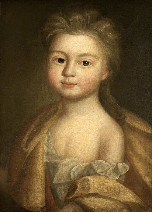 Francisca Elizabeth Brooke, later Mrs Sylvester Richmond (1678 -1770) as a Child, 1680, 