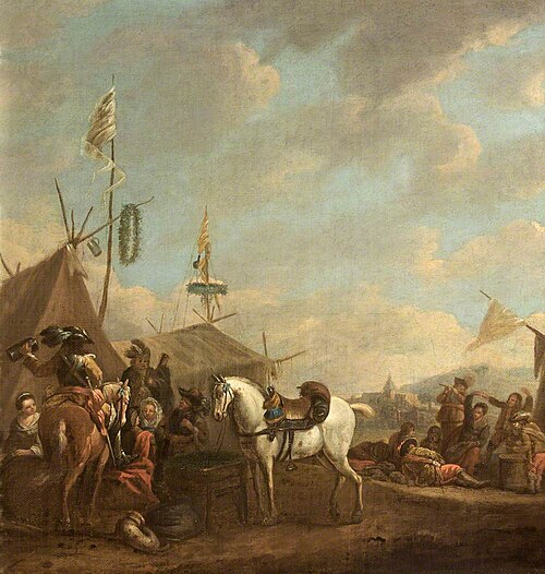 Soldiers by an Encampment, 1684, 