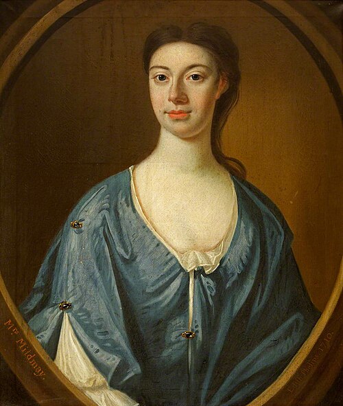 Edith Phelips, Mrs Carew Mildmay (1694-1722), 1710, 