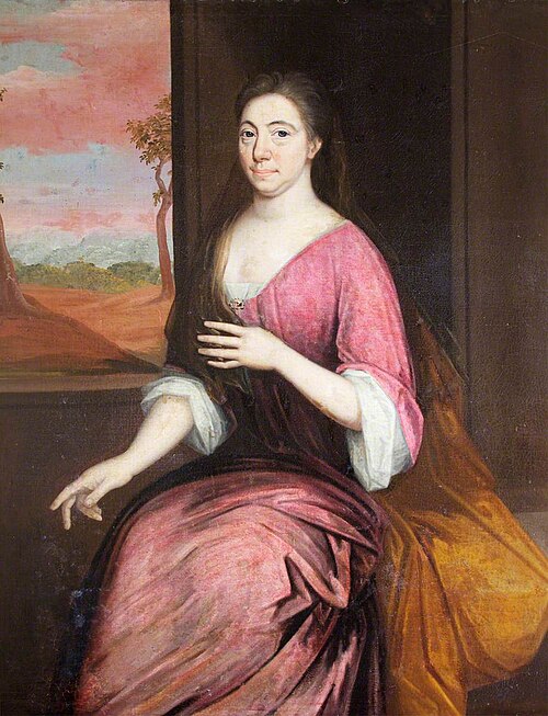 An Unknown Lady in a Plum-coloured Robe, 1725, 