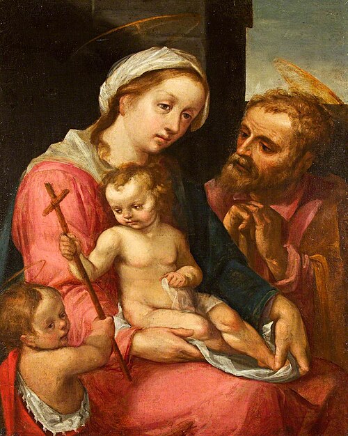 The Holy Family with Saint John the Baptist, 1600, 