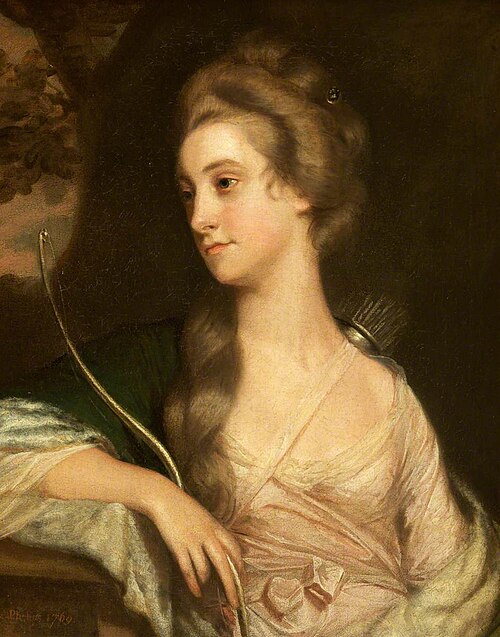 Elizabeth Phelips (1750 - 1841), as Diana the Huntress, 1769, 