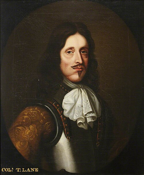 Colonel Thomas Lane of Bentley and Hyde, 1655, 
