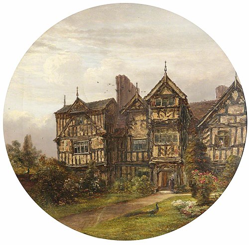 View of Moseley Old Hall, 1850, 