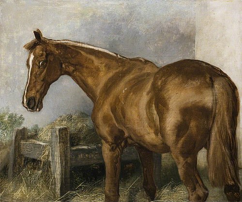 'Brilliant': A Horse at Manger, 1849, 