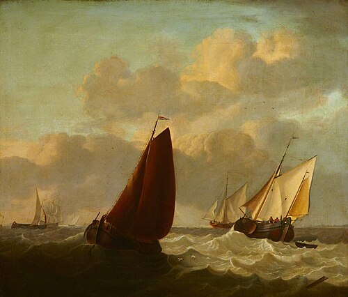 Fishing Boats in a Choppy Sea, 1849, 