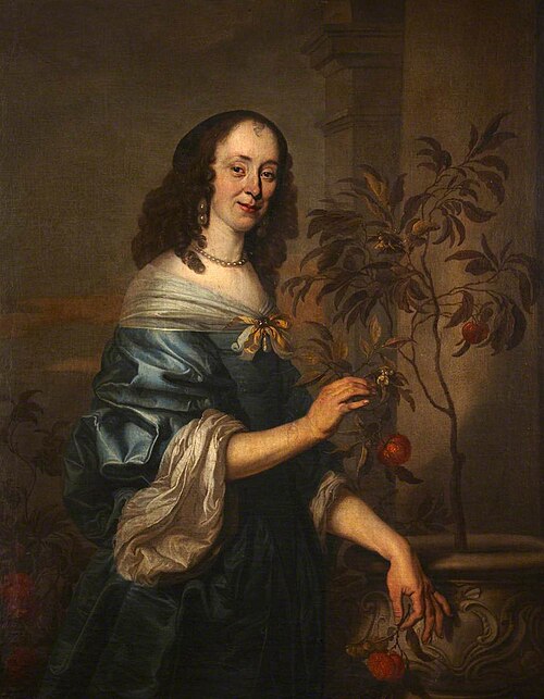 An Unidentified Dutch Lady in a Blue Dress, 1649, 