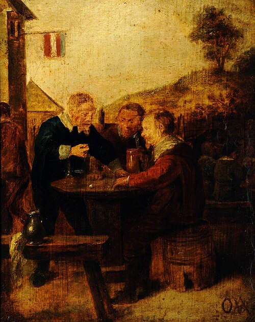 Outside a Tavern, 1849, 