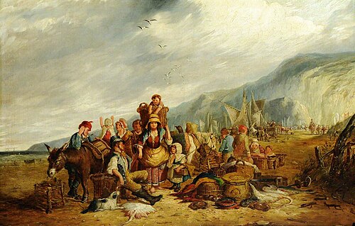 Fisherfolk on the Coast, 1849, 