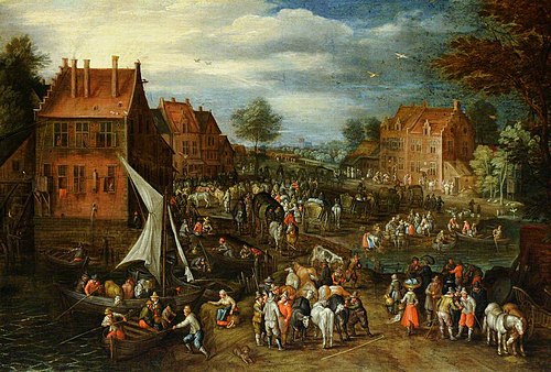 Cattle Market in a Village, 1614, 