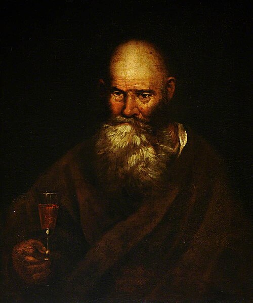 A Bearded Man with a Wine Glass, 1649, 