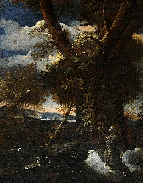 Wild Landscape with Saint Francis receiving the Stigmata, 1649, 