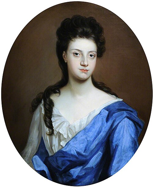 An Unknown Lady in a Blue Mantle, 1714, 