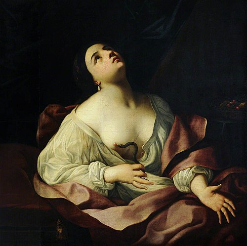 Cleopatra bitten by the Asp, 1649, 