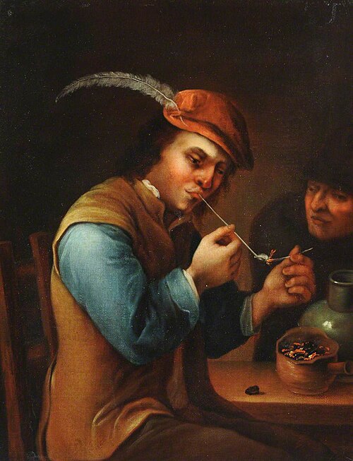 A Young Peasant lighting his Pipe, 1735, 