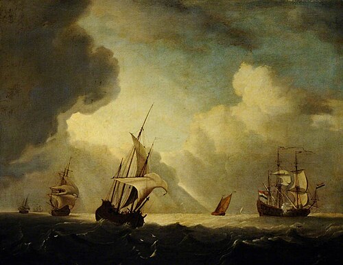 Shipping offshore in a Squall, 1763, 