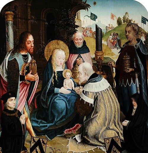 The Adoration of the Magi with Donors (added at a later date), 1500, 