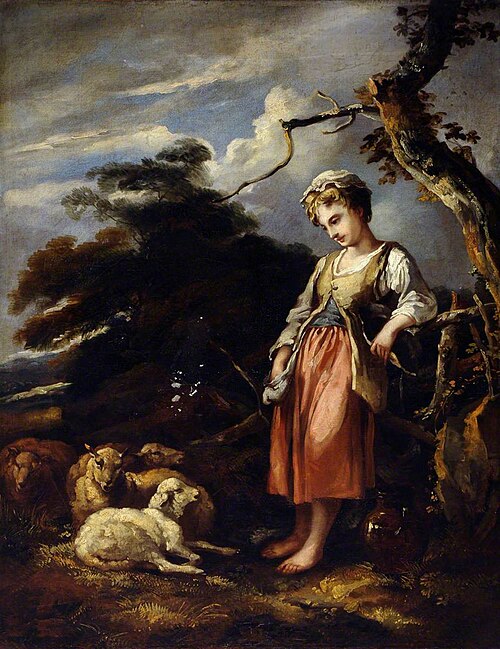 A Shepherdess and Sheep, 1800, 