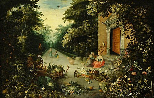 A Garden with Vertumnus and Pomona, 1649, 