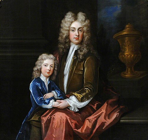 Edward Graham, 2nd Viscount Preston (c.1679/81-1710) and his Son Charles Graham, later 3rd Viscount , 1715, 
