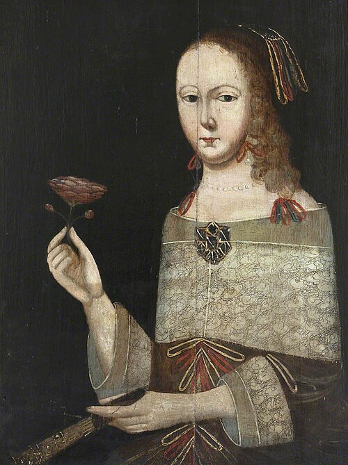 An Unknown Woman holding a Rose, 1649, 