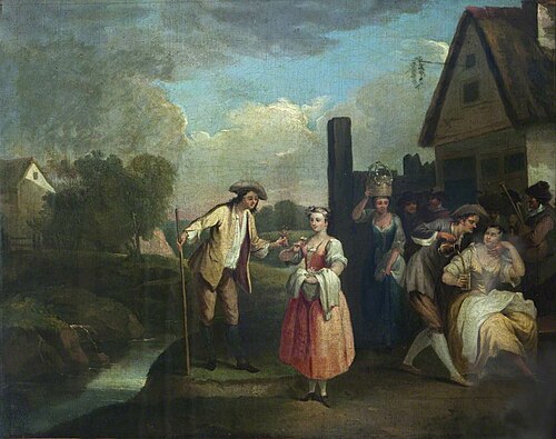 Peasants outside an Inn, 1749, 