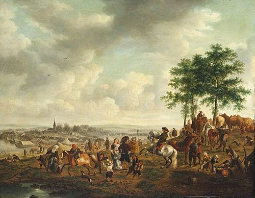 Landscape with Figures and Horses, 1649, 