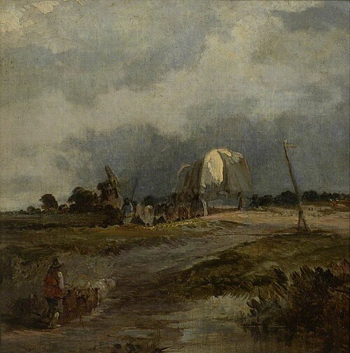 Covered Wagon crossing a Heath, 1814, 