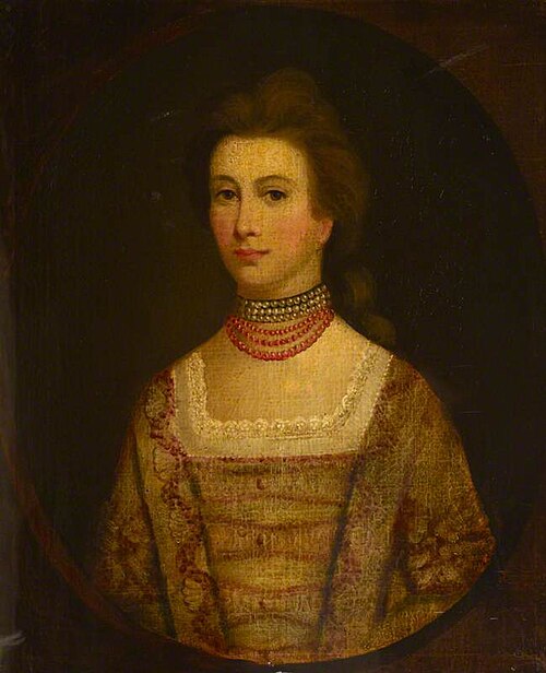 An Unknown Lady in a Choker of Pearls and a Coral Necklace, 1749, 