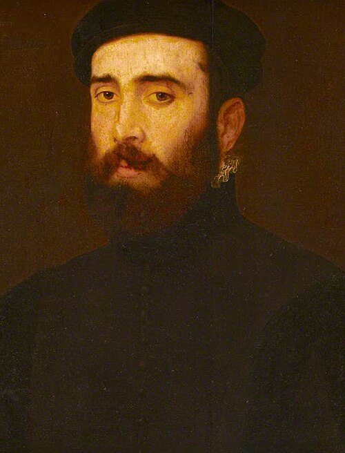 An Unknown Bearded Man in a Black Cap, 1584, 
