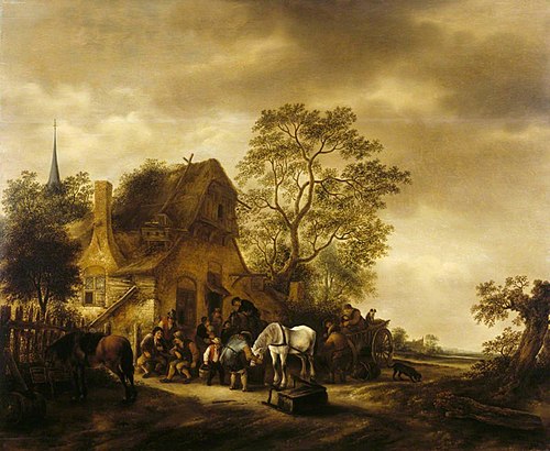 Gathering before a Village Inn, 1644, 