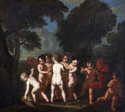 Putti at Play: Le jeu de l'anguille (after Louis Testelin), 1700, 