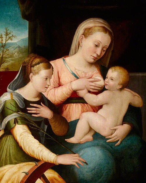 Madonna and Child with Saint Catherine of Alexandria, 1549, 