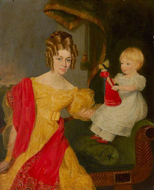 An Unknown Mother with her Child, 1830, 