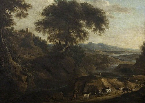 A Landscape with a Herdsman and Goats, 1649, 
