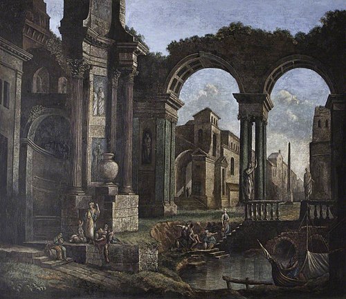 Capriccio of Roman Ruins at Bologna, 1758, 