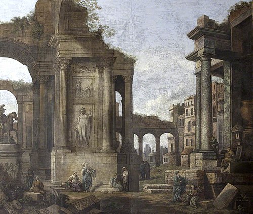 Capriccio of Roman Ruins at Bologna, 1744, 