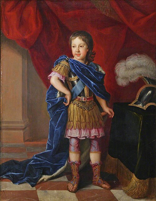 James Francis Edward Stuart, 'The Old Pretender' (1688-1766) , as Prince of Wales, 1695, 
