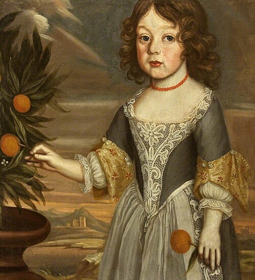 A Girl holding an Orange, 1749, 