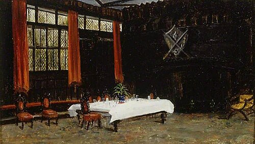 Dining Hall at Speke Hall, 1860, 