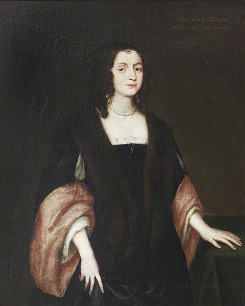 An Unknown Lady called Mary Hawtrey, Lady Bankes (1598-1661) but really Mary Brune, Lady Bankes (bef, 1645, 