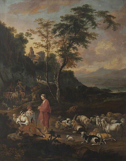 Shepherd and Shepherdess in a Landscape, 1684, 
