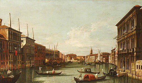 The Grand Canal with the Rialto and the Palazzo Vendramin-Calergi, Venice, 1752, 