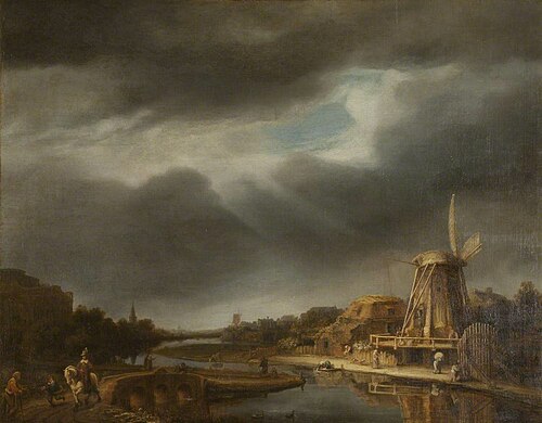 A Landscape with a Mill, 1649, 