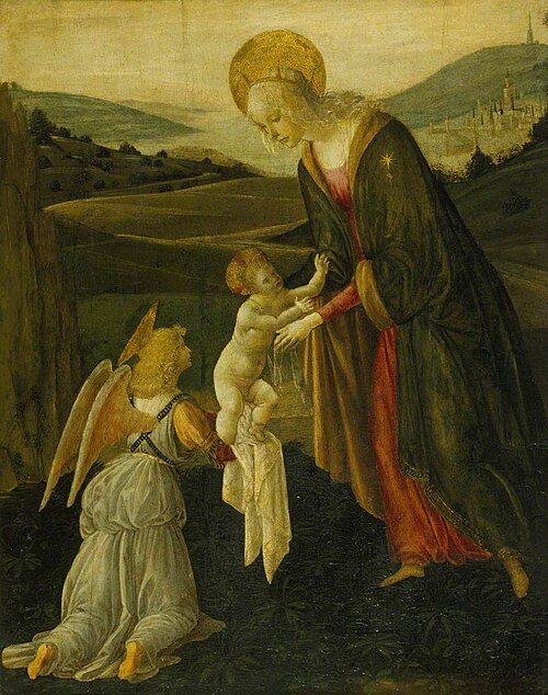 The Madonna and Child with an Angel, 1490, 