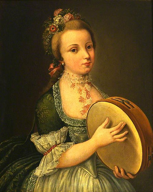 A Girl with Tambourine, 1849, 