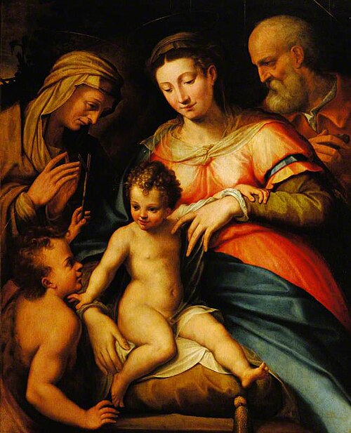 The Holy Family with the Infant John the Baptist and Saint Elizabeth, 1550, 