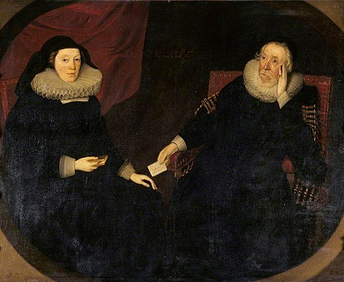 Reputedly Arthur and Elizabeth Chute, but probably Margaret Fiennes, 11th Baroness Dacre (1541-1611/, 1605, 