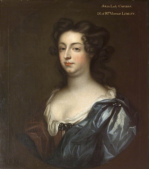 Lady Julia Lumley, Lady Conyers (m. 1666), 1690, 