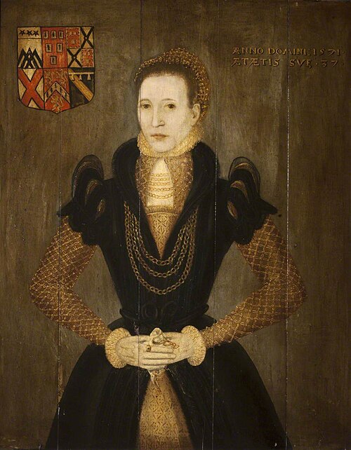 Ann Danby, Lady Calverley (b.1534), aged 37, 1850, 